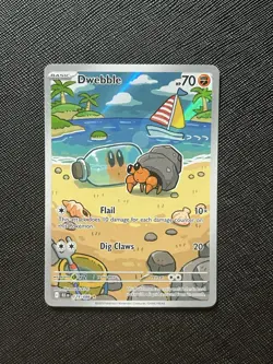 Pokemon TCG Dwebbble Illustration Rare Card 129/086 Black Bolt Series NM - Image 4