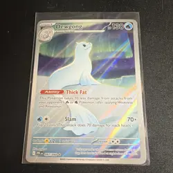 Pokemon Dewgong Rare Holo 097/094 2025 Water 130HP 70 Attack TCG Card - Image 1