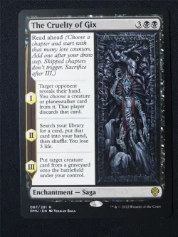 The Cruelty of Gix - DMU - Mtg Card #7AS - Image 1