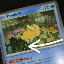 FART WHOLE SWIRL 🌀💫 Psyduck 007 Mega Cosmos Holo Promo Pokemon Card - Image 1