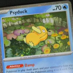 FART WHOLE SWIRL 🌀💫 Psyduck 007 Mega Cosmos Holo Promo Pokemon Card - Image 2