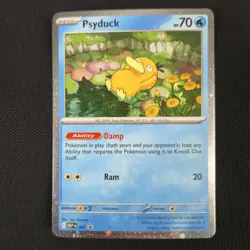 FART WHOLE SWIRL 🌀💫 Psyduck 007 Mega Cosmos Holo Promo Pokemon Card - Image 3