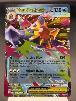 Mega Starmie ex 021/088 - Ultra Rare Holo - Perfect Order Pokemon Card MINT - Image 1