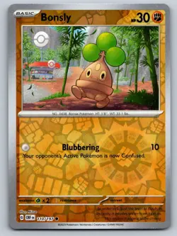 Bonsly 110/197 Common Obsidian Flames Pokemon Reverse Holo Near Mint - Image 1