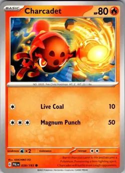 Charcadet Paldea Evolved 039/193 Common Pokemon Near Mint - Image 1