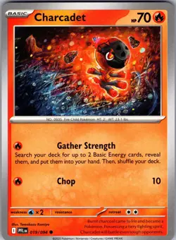 Charcadet Phantasmal Flames 019/094 Common Pokemon Near Mint - Image 1