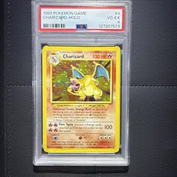 Pokemon 1999 Base Set Holo Rare Charizard #4/102 PSA 4 - Image 2