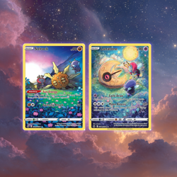 🌞🌙 Solrock & Lunatone GG Set Holo | Crown Zenith Galarian Gallery NM - Image 1