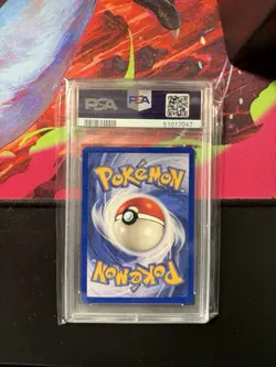 1999 POKEMON BASE SET RED CHEEKS-SHADOWLESS #58 PIKACHU PSA 9 - Image 2