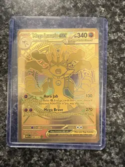 2025 Pokemon TCG Mega Lucario EX MEG EN Mega Evolution ULTRA RARE GOLD 188/132 - Image 1