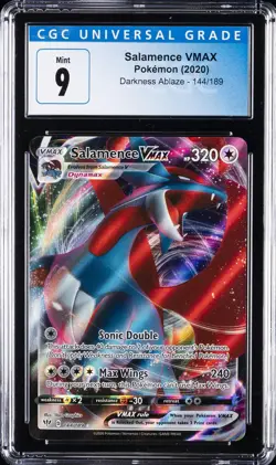 2020 POKEMON DARKNESS ABLAZE #144 SALAMENCE VMAX CGC 9 - Image 1