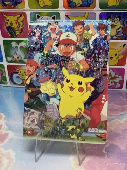 Pokemon Vintage Vending Machine Holo prism Nintendo 1998 Bandai Rare sticker - Image 4