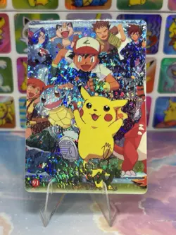 Pokemon Vintage Vending Machine Holo prism Nintendo 1998 Bandai Rare sticker - Image 5
