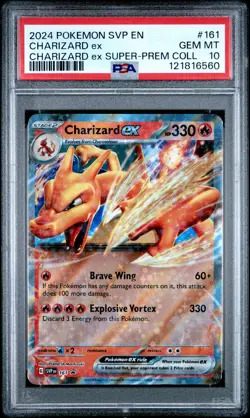2024 POKEMON SVP EN-SV BLACK STAR PROMO #161 CHARIZARD EX PSA 10 - Image 1