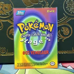 Topps Pokemon 1999 #E3 Venusaur NM - Image 2