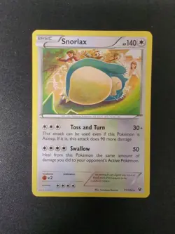 Snorlax 77/124 Fates Collide Pokemon TCG Mp - Image 1