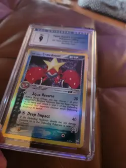 Pokemon CGC 9 MINT Team Aqua's Crawdaunt 2/95 EX Magma vs Aqua Reverse Holo - Image 3