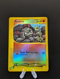 Pokemon TCG - Geodude 110/165 Expedition Rev Holo - EXC - Image 2