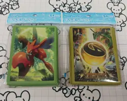 Pokemon Card Deck Sleeves Set Scyther Dragon's Invasion 64 Count Unopened - Image 1