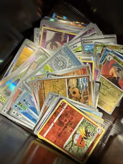 80 Card Pokemon Trading Card Game Holo/ Reverse Holo Lot LP - Image 1