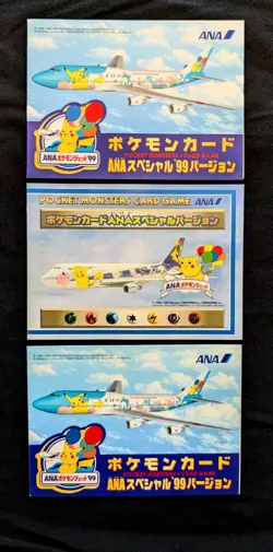Pokemon ANA Airlines Promo Flying Pikachu Dragonite Articuno Zapdos Moltres NM - Image 2