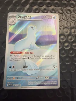 Pokemon TCG Dewgong 097/094 Me02: Phantasmal Flames - Holo, Illustration Rare NM - Image 1