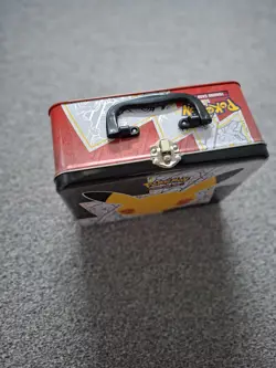 Pokemon 25th Celebrations Treasure Chest Lunch Box Tin and Promo cards 820650809415 - Image 3