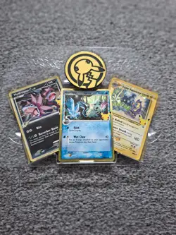 Pokemon 25th Celebrations Treasure Chest Lunch Box Tin and Promo cards 820650809415 - Image 4