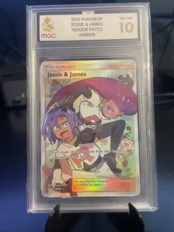 Pokemon Hidden Fates 68/68 Jessie And James Full Art Trainer MGC 10 - Image 1