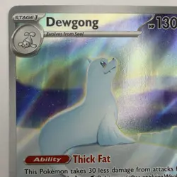 Dewgong 097/094 Pokemon ME02: Phantasmal Flames Illustration Rare Holo 2025 NM - Image 3