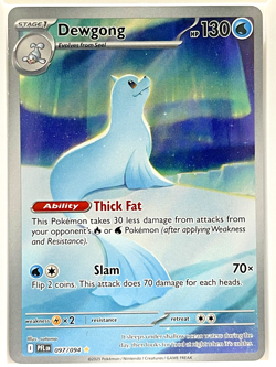 (T) Dewgong 097/094 Pokemon : Phantasmal Flames Illustration Rare Holo 2025 NM - Image 1