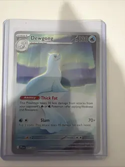 Pokemon Dewgong Me02: Phantasmal Flames Illustration Rare Holo 097/094 130 HP EN - Image 1