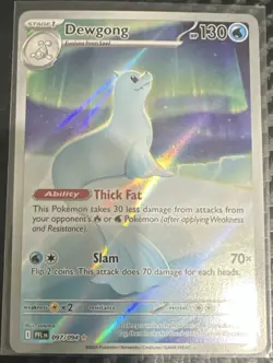 Pokemon Dewgong 097/094 Me02: Phantasmal Flames Illustration Rare Holo 130 HP - Image 1