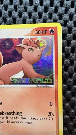 Pokemon Vulpix EX Emerald 72/106 Reverse Holo Common Basic 2005 - Image 2