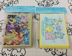 Pokemon Card Sleeves Eevee Collection Deck Shield Set DOWASURE Unopened - Image 1