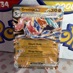 Pokemon Greninja ex 106/167 Twilight Masquerade Double Rare Full Art Tera Holo … - Image 1