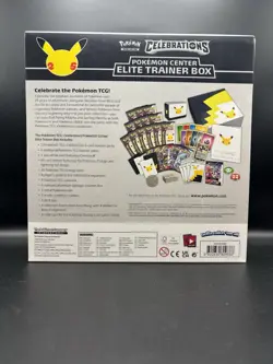 Pokemon Center TCG Celebrations ETB Elite Trainer Factory Sealed Box SMALL DENT - Image 3