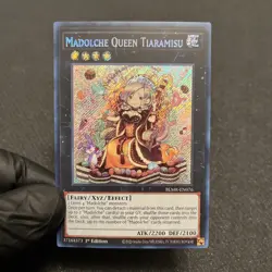Yugioh Madolche Queen Tiaramisu Secret Rare BLMR-EN076 1st Near Mint - Image 1