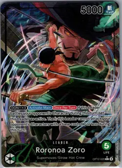 Roronoa Zoro (Alternate Art) OP12-020 English Legacy of Master - One Piece NM - Image 1
