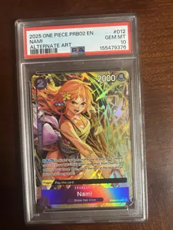Nami (Alternate Art) PRB02-012 Premium Booster -The Best- Vol. 2 Foil PSA 10 - Image 1