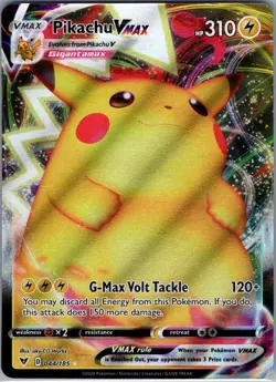 Pikachu VMAX 044/185 SWSH04: Vivid Voltage - Pokemon Card - NM - Image 1