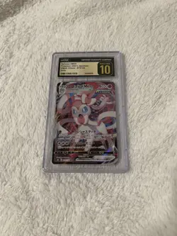 CGC 10 Pristine Sylveon VMAX Holo 041/069 Eevee Heroes Japanese Pokemon Card - Image 1
