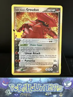 Pokemon Card Team Magmas Groudon 9/95 Celebrations Classic Collection Near Mint - Image 1