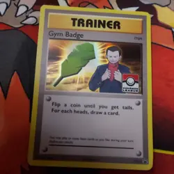 Gym Badge (Giovanni) XY210 XY Holo Pokemon Card TCG - Image 1