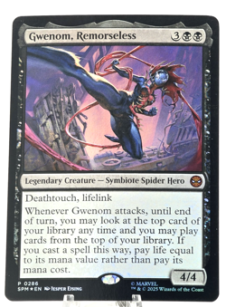 MTG Gwenom, Remorseless Marvel's Spider-Man FOIL 286 NM - Image 1