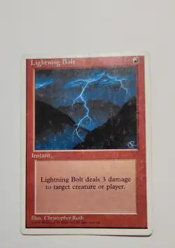 MTG Lightning Bolt Alternate 4th Edition Regular Common - Image 1