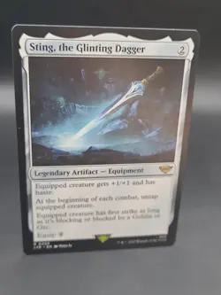 MTG The Lord of the Rings Tales of Middle-Earth Sting, the Glinting Dagger 0250 - Image 2