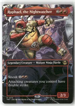 Raphael, the Nightwatcher (Borderless) 0213 Teenage Mutant Ninja Turtles NM - Image 1