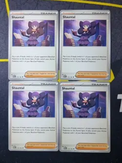 Pokemon Card Shauntal ×4 - 174/182 - Paradox Rift - Trainer Playset - Image 1