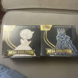 Pokemon TCG Mega Evolution Elite Trainer Box Lot of 2 Lucario Gardevoir English - Image 1
